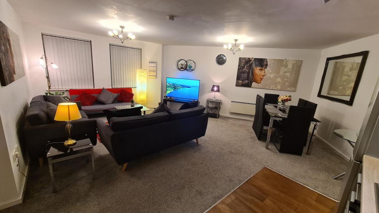 Luxury 2 Bed Apt With Free Wi-Fi & Parking Manchester Ngoại thất bức ảnh